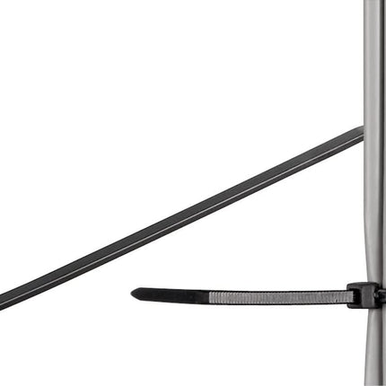 kabelbinders - 3,5x300 mm - weerbestendig - 100 stuks - Zwart