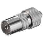 Coaxiale Koppeling Female - Met Schroefbevestiging - Metaal