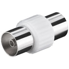 Coaxiale Adapter - Coax Vrouwelijk > Coax Vrouwelijk - Kunststof Huls - Metaal