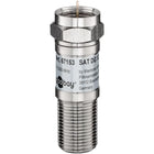 F-Connector Signaalverzwakker -F (m) naar F (v) - 12 db -  Voor CAI & Satelliet installaties - Metaal
