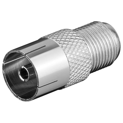 F-adapter - F (v) naar Coax (v) - Voor TV- en satelliet installaties - Zink