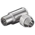 Coaxiale Haakse Koppeling (Female) - Met Schroefbevestiging - Metaal |