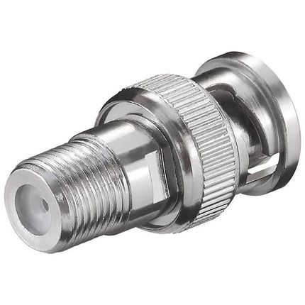 F-adapter: F-aansluiting (vrouwelijk) naar BNC-stekker (mannelijk)