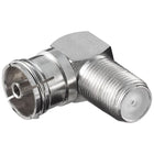Hoekadapter F (v) > Coax (v) 90° haaks –  Zink