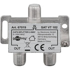 BK Distributeur - 1 ingang > 2 uitgangen - 5 MHz – 1000 MHz