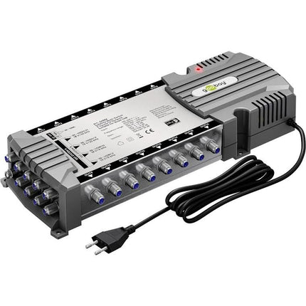 Sat multiswitch - 9 ingangen / 16 uitgangen - voor 2 satellieten + terrestrisch