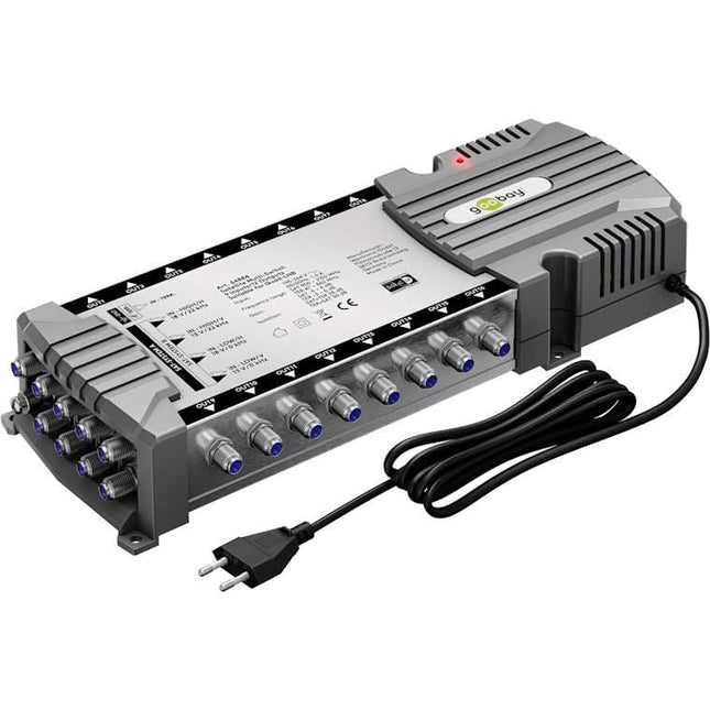 Sat multiswitch - 9 ingangen / 16 uitgangen - voor 2 satellieten + terrestrisch