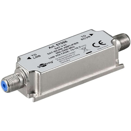 SAT Inline-versterker 950 MHz - 2400 MHz - Zilver
