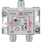 SAT-splitter 2-weg - Zilver