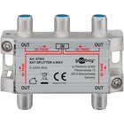 SAT-splitter 4-weg - Zilver