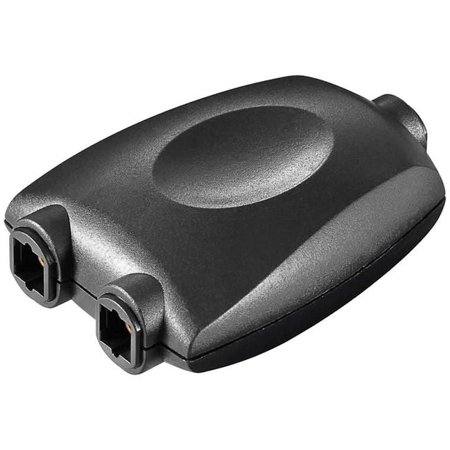 TOSLINK 1-naar-2 digitale audiosplitter – Verguld - zwart