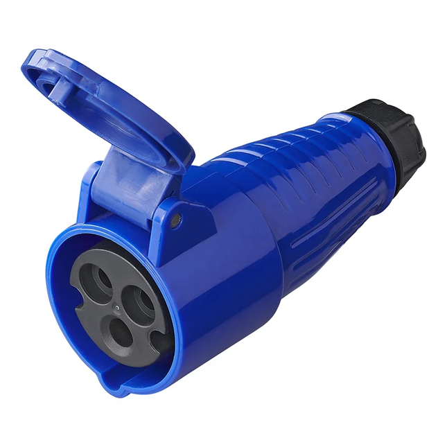 ProPlus Spatbestendige CEE contrastekker - 16A - IP44 - 230V - 3-polig - Blauw