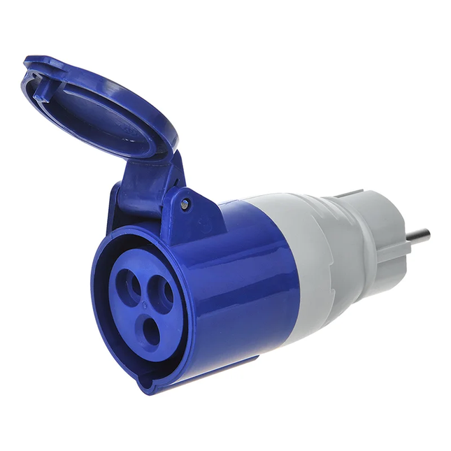 Schuko naar CEE verloopstekker – 16A - IP44