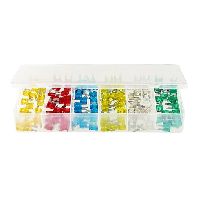 Steekzekeringen Mini – Assortiment 120 stuks in kunststof box