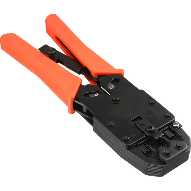 InLine Krimptang – Voor RJ10, RJ11, RJ12, RJ45 en DEC-stekkers - Oranje/zwart