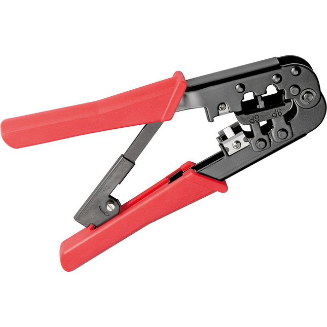 Krimptang voor modulaire connectoren - Zwart/rood