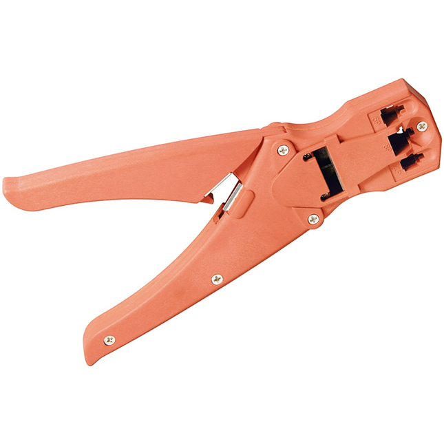 Krimptang voor modulaire stekkers incl. kabelknipper en draadstripper