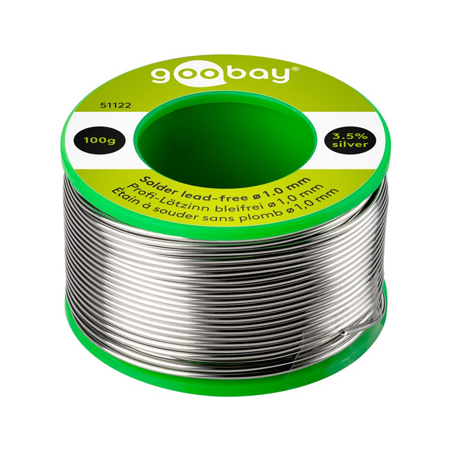 Professioneel soldeertin loodvrij - ø 1,0 mm, 100 g