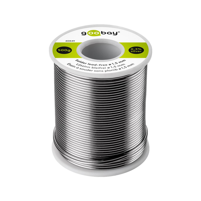 Soldeer Loodvrij – Ø 1,5 mm – 500 gram – met fluxkern