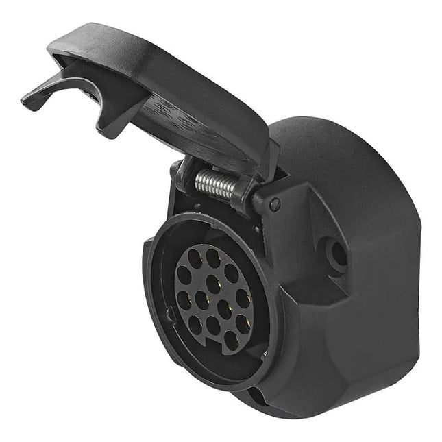 ProPlus Stekkerdoos – 13-polig – PVC – Jaeger type – zwart