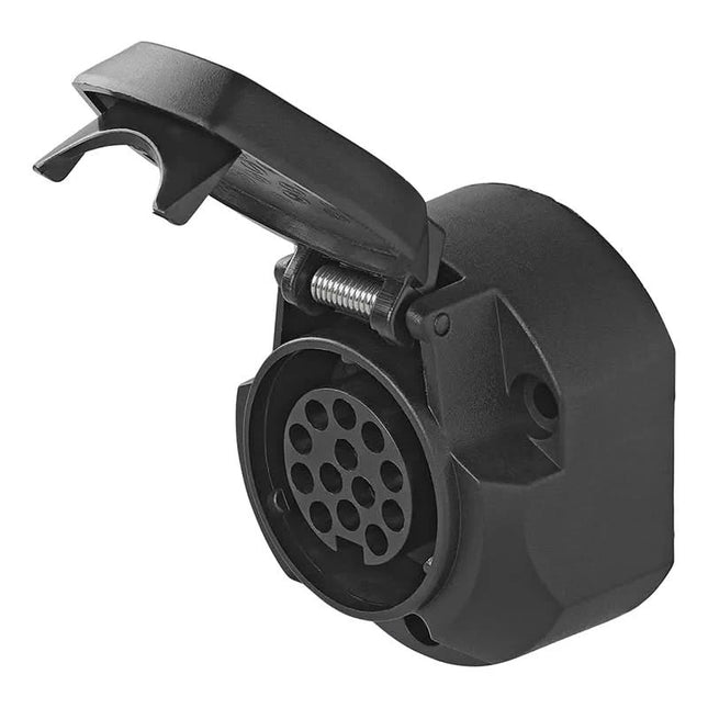 ProPlus Stekkerdoos – 13-polig – Type Jaeger – Met Microswitch – Zwart
