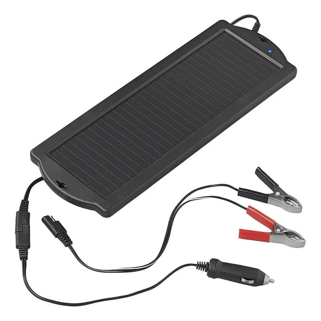 ProPlus Solar Druppellader – 12V – 1.5 Watt – Milieuvriendelijk & Onderhoudsvrij  -Zwart