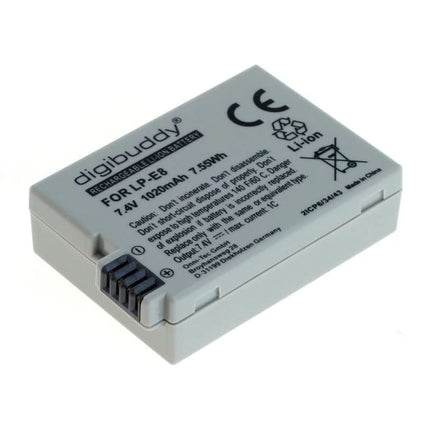 Digibuddy Accu Batterij Canon LP-E8 - 1020mAh