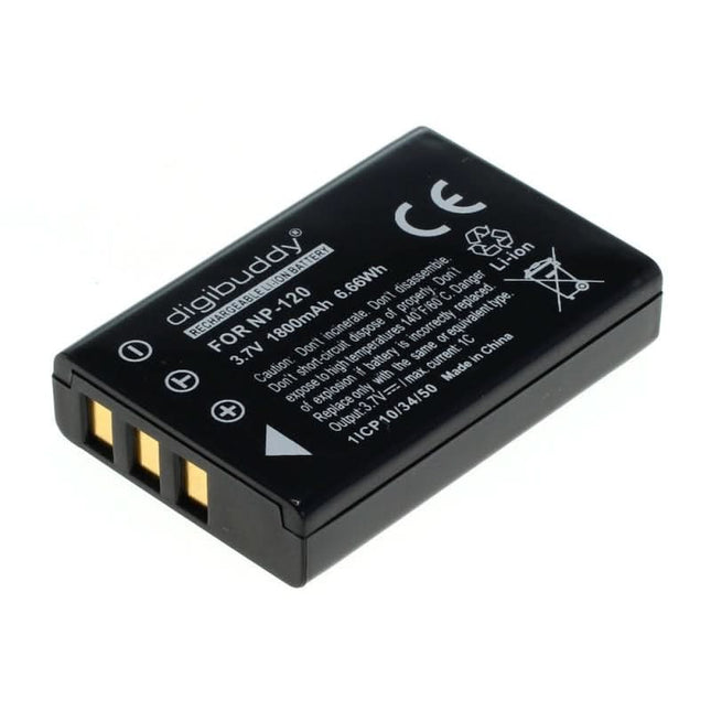 Digibuddy Accu Batterij Fuji NP-120 - 1800mAh (zonder inkepingen)