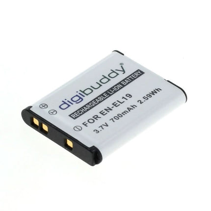 Digibuddy Accu Batterij compatibel met Nikon EN-EL19 / Sony NP-BJ1 - 700mAh