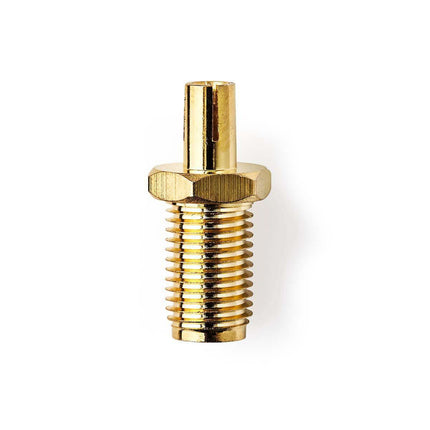 SMA adapter - SMA Female naar TS9 - Verguld - 50 Ohm - Recht - Koper - Goud - 2 Stuks