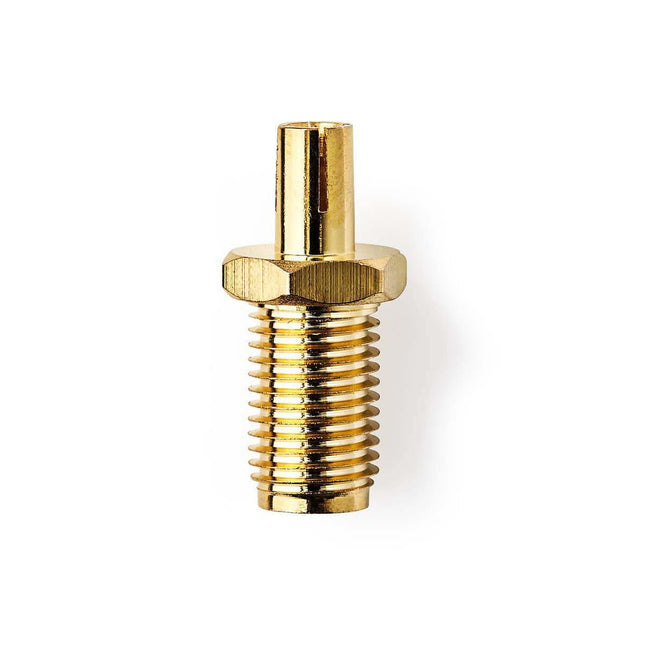 SMA adapter - SMA Female naar TS9 - Verguld - 50 Ohm - Recht - Koper - Goud - 2 Stuks