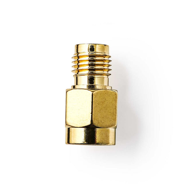 RP-SMA (v) - SMA (m) Adapter - 50 Ohm - Verguld - 2 Stuks