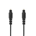 3 meter Nedis Digitale Optische Toslink Kabel – Zwart - Vergulde Connectoren