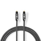 3 meter Nedis Premium Digitale Optische Toslink Audiokabel – Zwart – Vergulde Connectoren