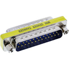 InLine Mini Gender Changer - 25-pins Sub-D Mannelijk / Mannelijk - Serieel - Zilver