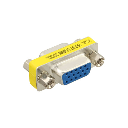InLine Adapter - DB15 HD VGA / S-VGA Vrouwelijk / Vrouwelijk - Mini-Gender-Changer - Zilver