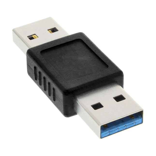 USB-A (m) – USB-A (m) Koppelstuk – USB 3.0 – Zwart