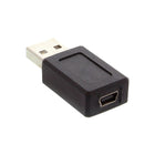USB 2.0 Adapter – USB Mini-B (v) naar USB-A (m) - Zwart