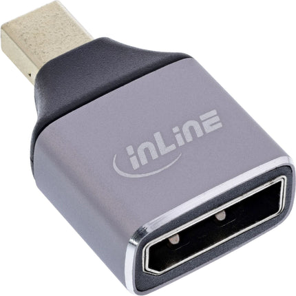 InLine® DisplayPort 1.4-adapter – DP (v) naar Mini DP (m), 8K UHD - Verguld