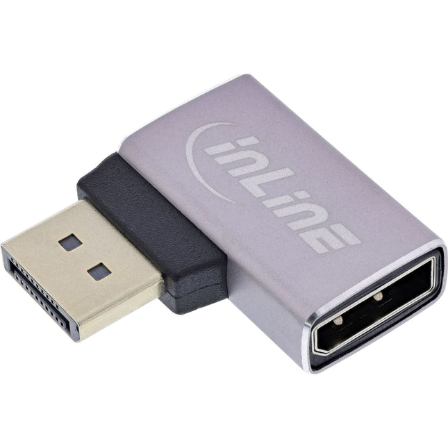 InLine DisplayPort 1.4-adapter-  haaks naar links - 8K UHD - Vergulde contacten