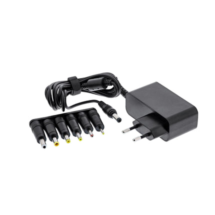 1,8 meter Universele Voedingsadapter – 12V / 2A / 24W – 6 Verwisselbare Pluggen – Zwart