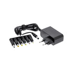 1,8 meter Universele Voedingsadapter – 12V / 2A / 24W – 6 Verwisselbare Pluggen – Zwart