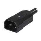C14 Voedingsconnector – Recht – 10 A / 250 V – Zwart