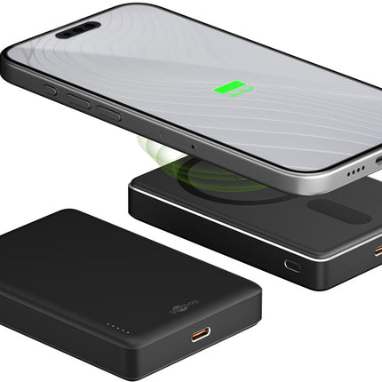 10.000 mAh powerbank  - Draadloos laden - 1x USB-C - Magsafe + Qi - Met PD