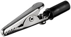 Krokodillenklem - Alligator clip met schroef - Zwart - 51 mm