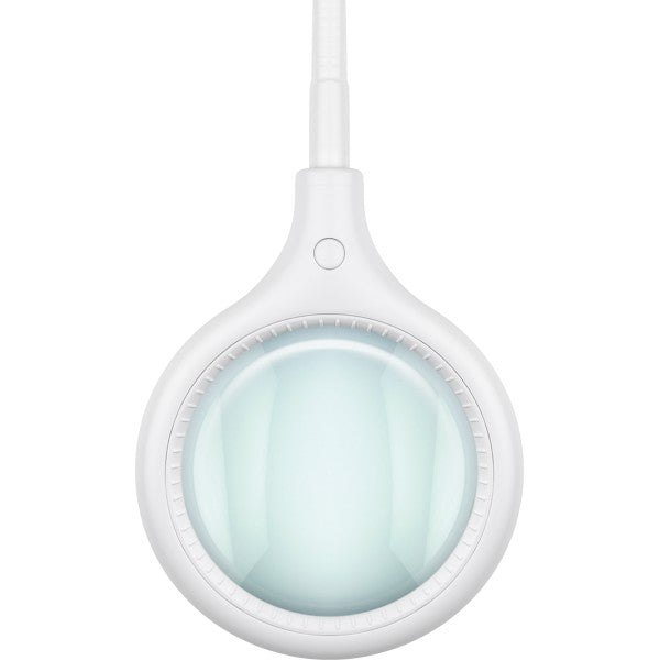 LED-Loeplamp 2-in-1 met Tafelvoet en Klem – 6 W – 1,75x Vergroting – Wit