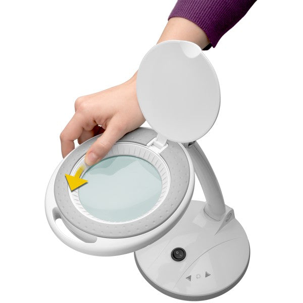 LED-Loeplamp met Tafelvoet – Dimbaar – 6 W – 1,75x Vergroting – Wit