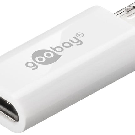 USB 2.0 Micro-USB naar USB-C adapter - USB OTG (On-The-Go) - Wit