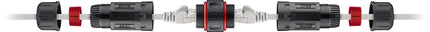 Cat 6 koppelstuk voor buiten - IP68 - 2 x RJ45 female - Afgeschermd