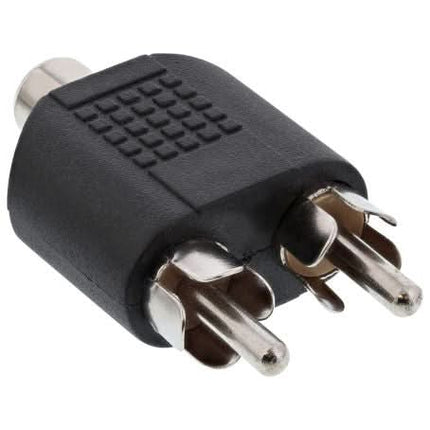 Female RCA naar 2x male RCA adapter
